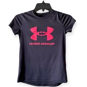 Under Armour Blue and Pink Short Sleeve Tee